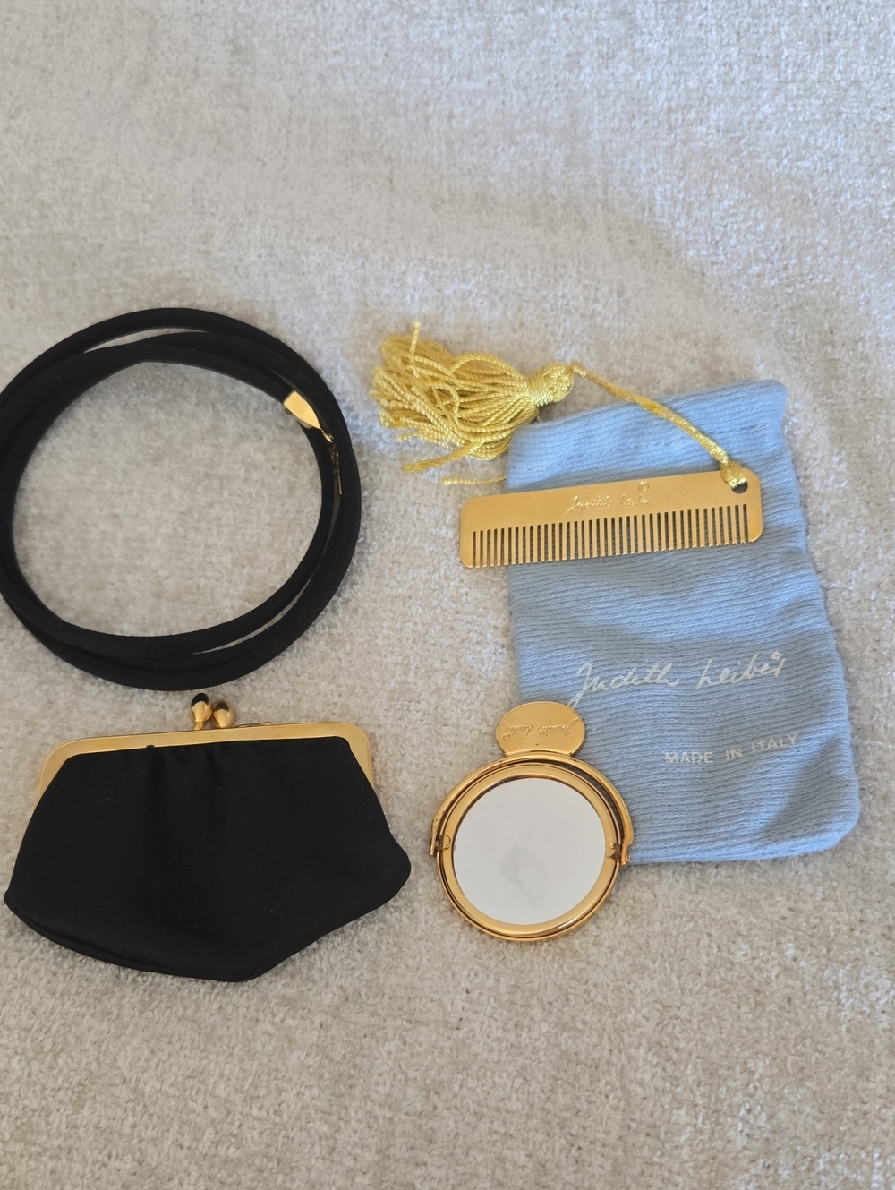 JUDITH LIEBER Black Satin Evening Bag - Picture 7 of 7